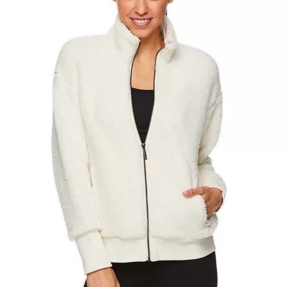 GAIAM Women's Cream Teddy Jacket